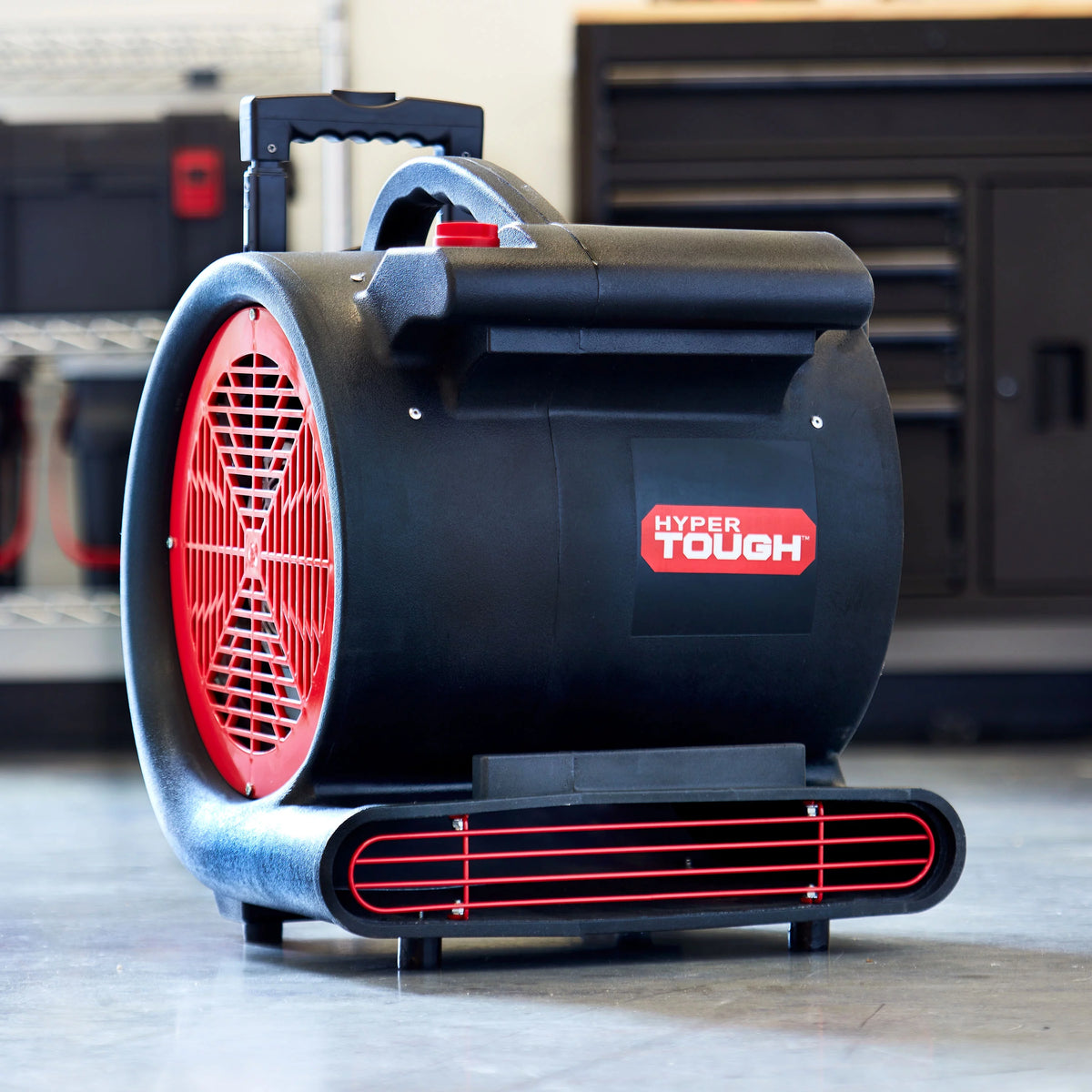 1 HP 3-Speed Utility Fan Air Mover Floor Dryer Black J606829