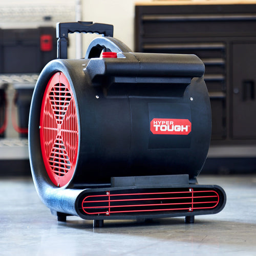 1 HP 3-Speed Utility Fan Air Mover Floor Dryer Black J606829