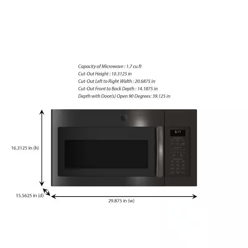 1.7 cu. ft. Black Stainless Steel Over the Range Microwave A12144