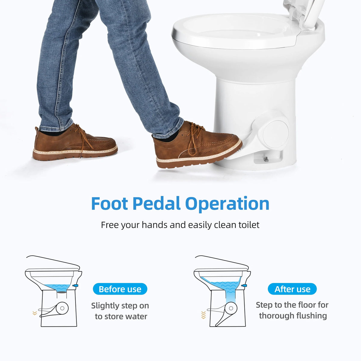 6.6 Gallon Gravity Flush Toilet with Hand Sprayer O40246