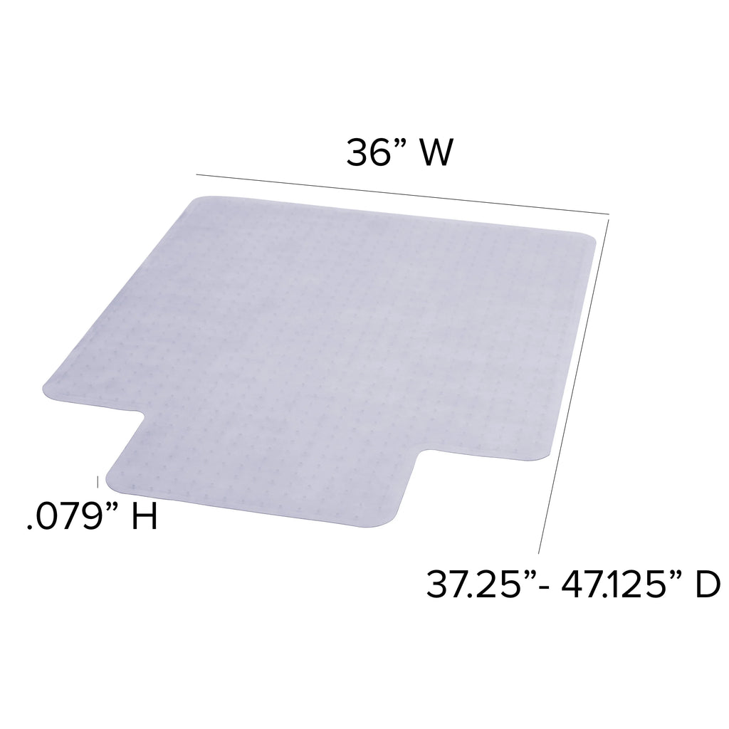 36" x 48" Carpet Chair Mat with Lip Y715916