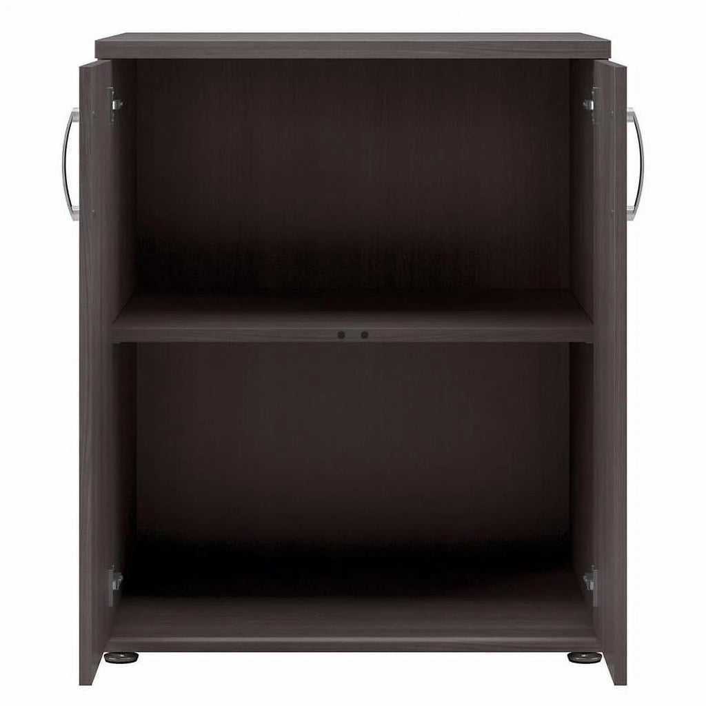Storm Gray Engineered Wood Cabinet with Doors Y535