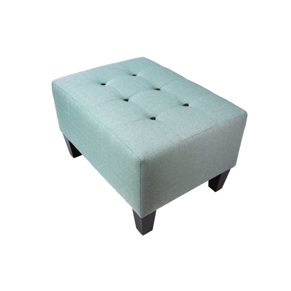Sea Mist Button Tufted Upholstered Ottoman E50734