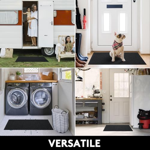 Front Door Mat 2 Pack Absorbent Heavy Duty Doormat 29.5x17.5IN T435139