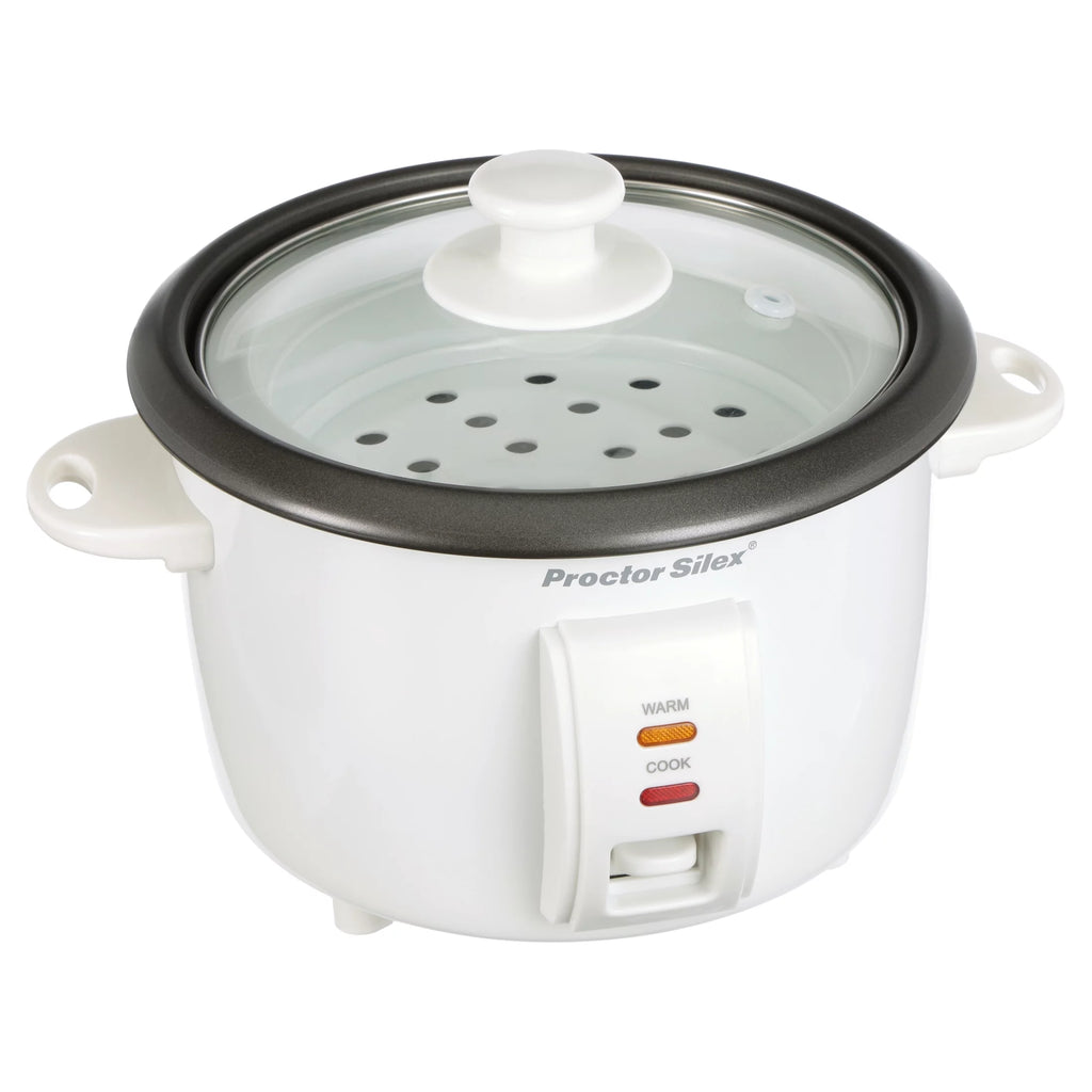 White 8 Cups Rice Cooker & Food Steamer M178
