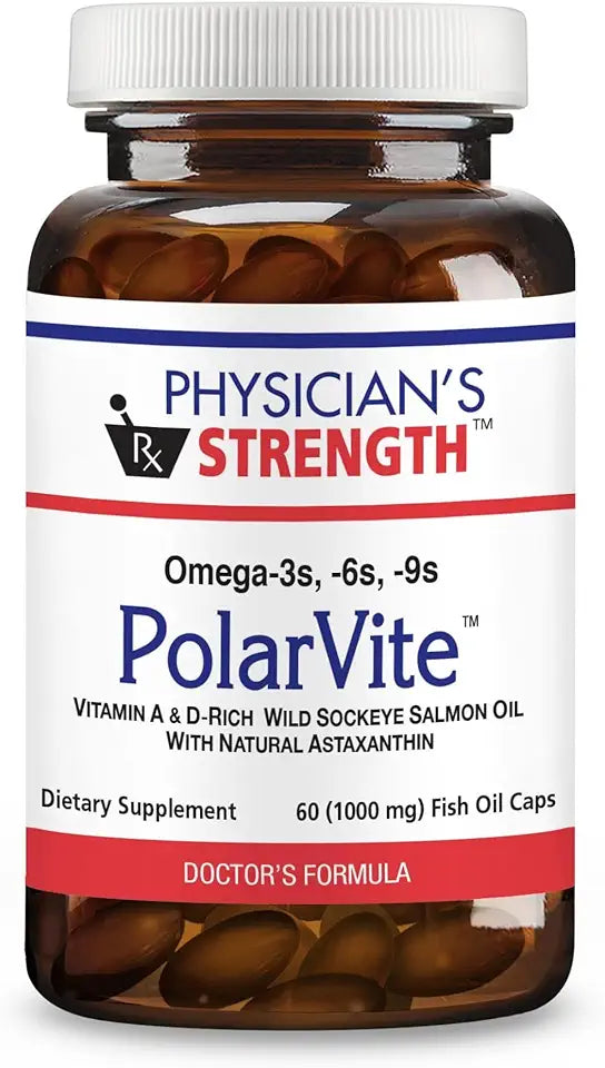 Vitamin A & D Wild Sockeye Salmon Fish Oil 60 Gelcaps Y149