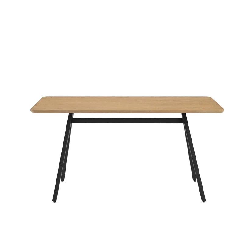 60" Light Ash Metal Dining Table N863390
