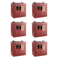 6V 260Ah Flooded Lead Acid Deep Cycle Battery x6 C553