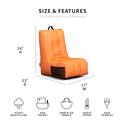 Tangerine Bean Bag Chair S104