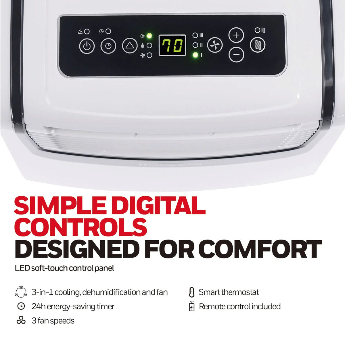 9,100 BTU Portable Air Conditioner E268