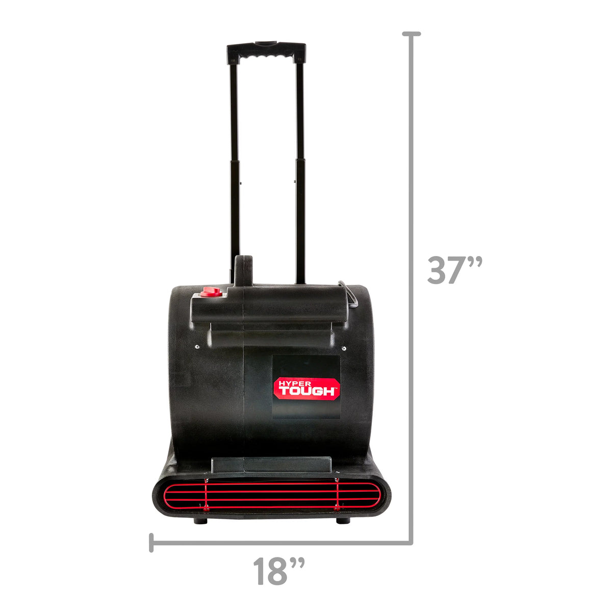 1 HP 3-Speed Utility Fan Air Mover Floor Dryer Black J606829