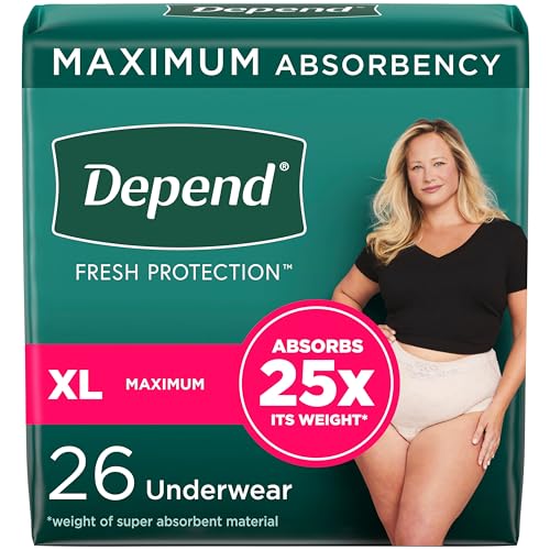 Large Blush Disposable Incontinence Underwear 72 Count H7292