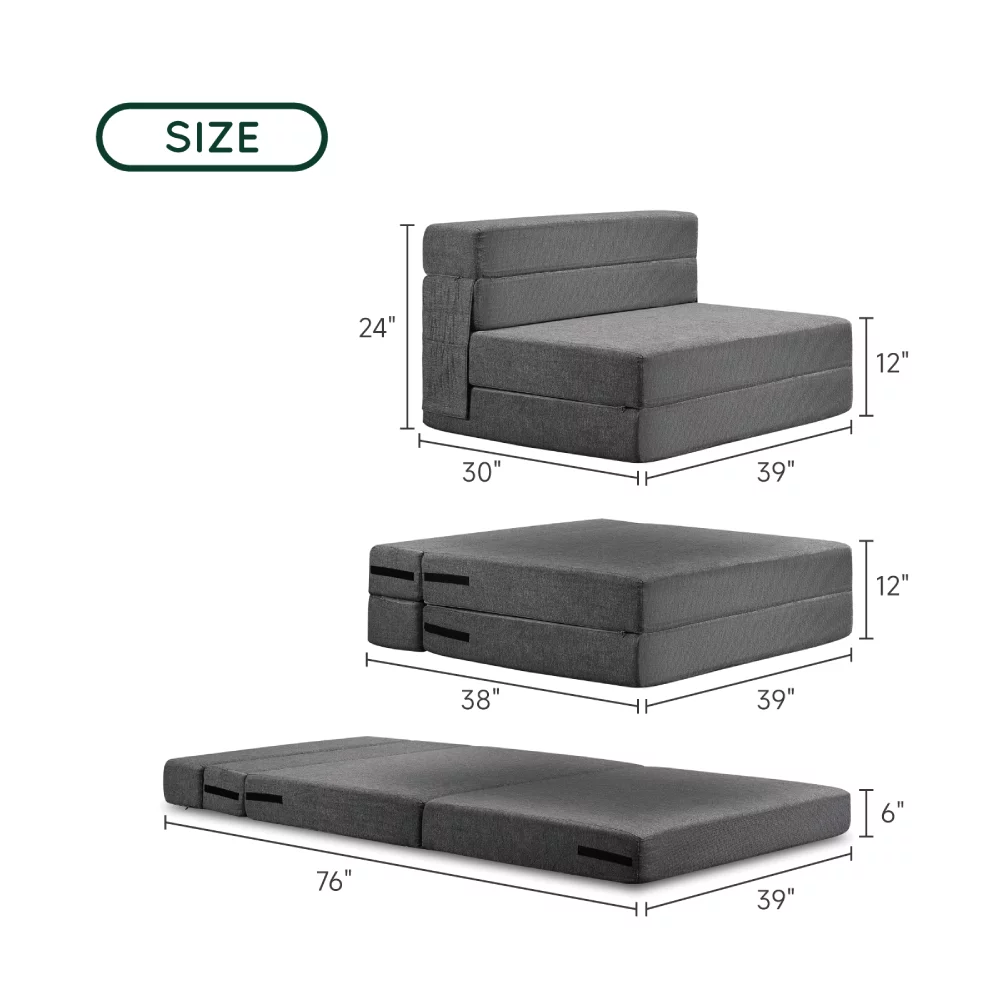 Adjustable Memory Foam Folding Sofa Bed I6277