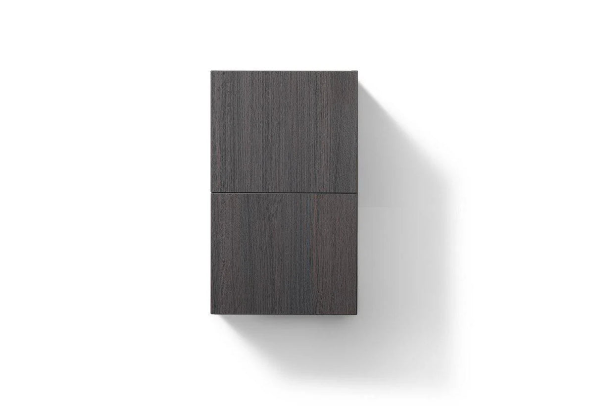 14 Wide by 24 High Linen Side Cabinet With One Door in Gray Oak Finish W3303