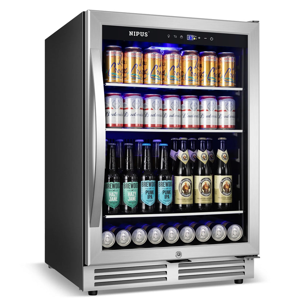 24 inch 140 Can Beverage Refrigerator Cooler L908375