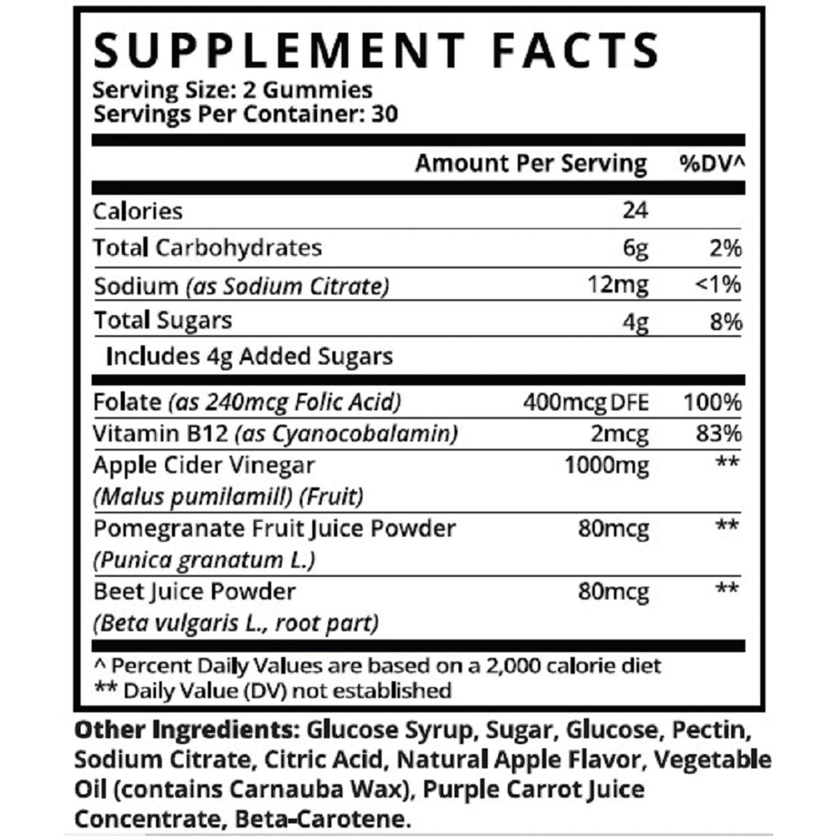 Apple Cider Vinegar Gummies 120 Gummies M32911
