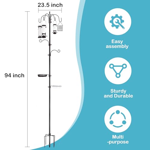 6-Hook Bird Feeding Station Kit with 4 Feeders X384