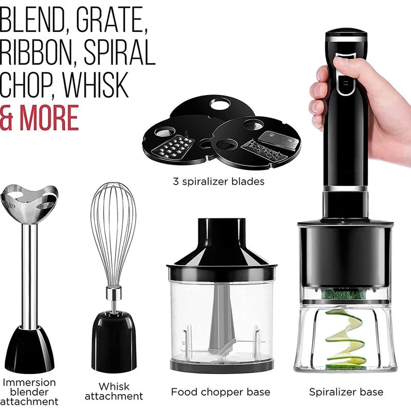 Countertop Blender & Immersion Blender 6-in-1 Food Prep Combo Kit Y8742