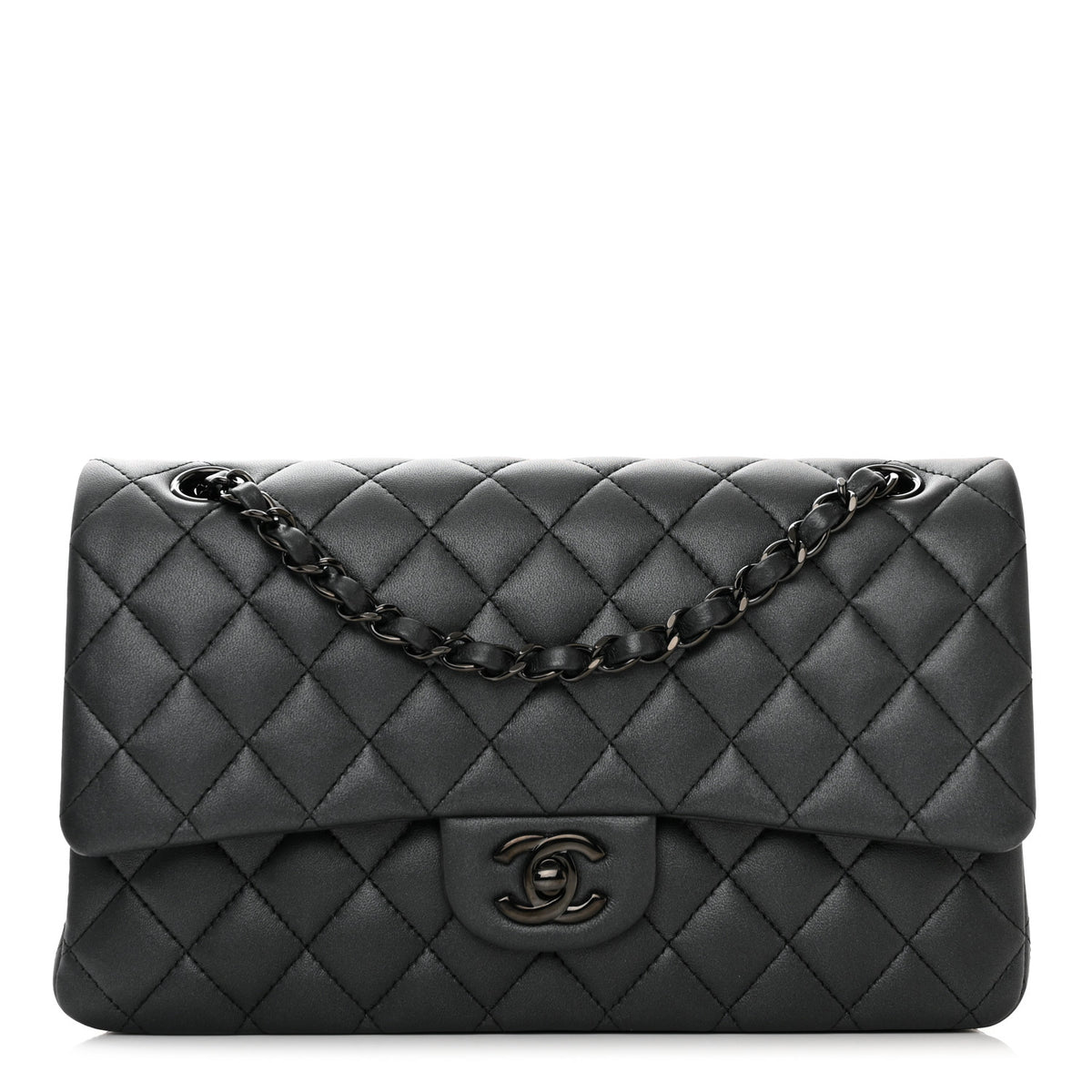 Lambskin Quilted Medium Double Flap B42594