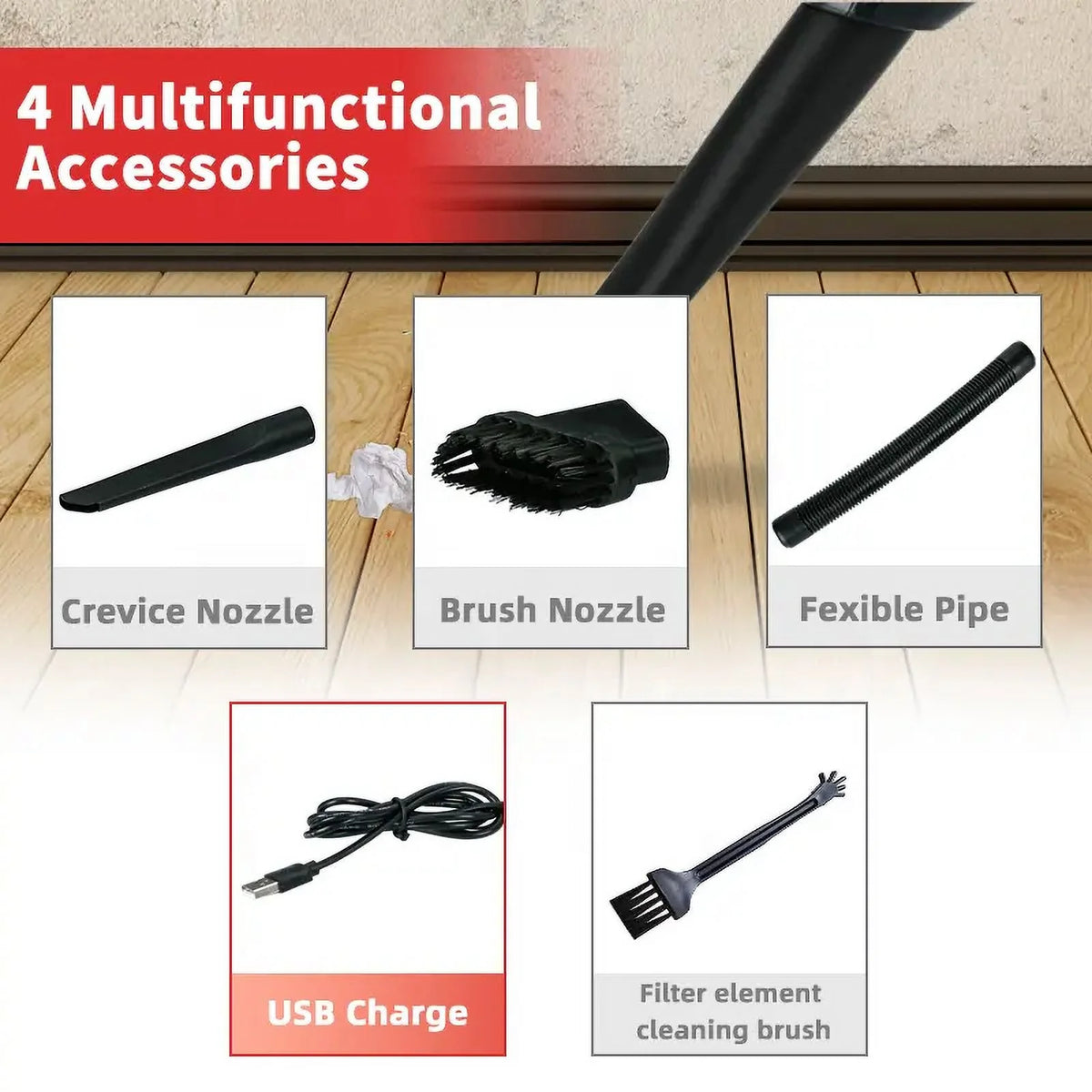 Wireless Handheld Portable Vacuum Cleaner 8500PA P3564