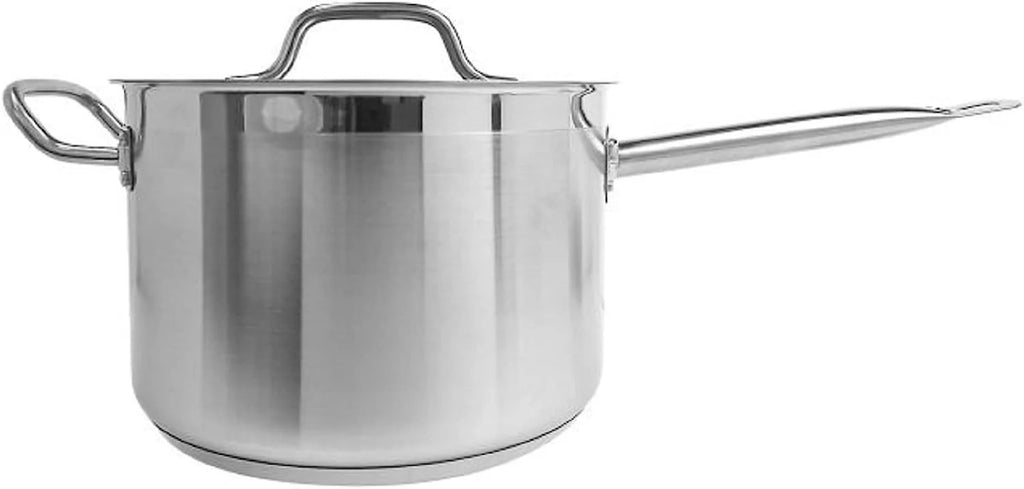 7-3/5 qt. Stainless Steel Saucepan with Lid V46289