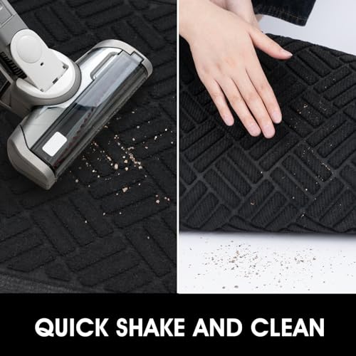 Front Door Mat 2 Pack Absorbent Heavy Duty Doormat 29.5x17.5IN T435139
