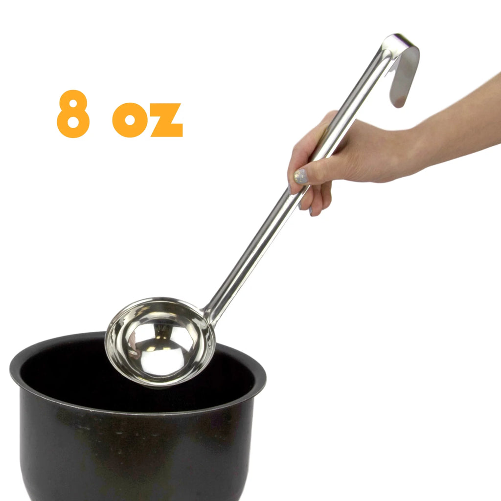 2 Pack 8 Oz Stainless Steel Soup Ladle L32172