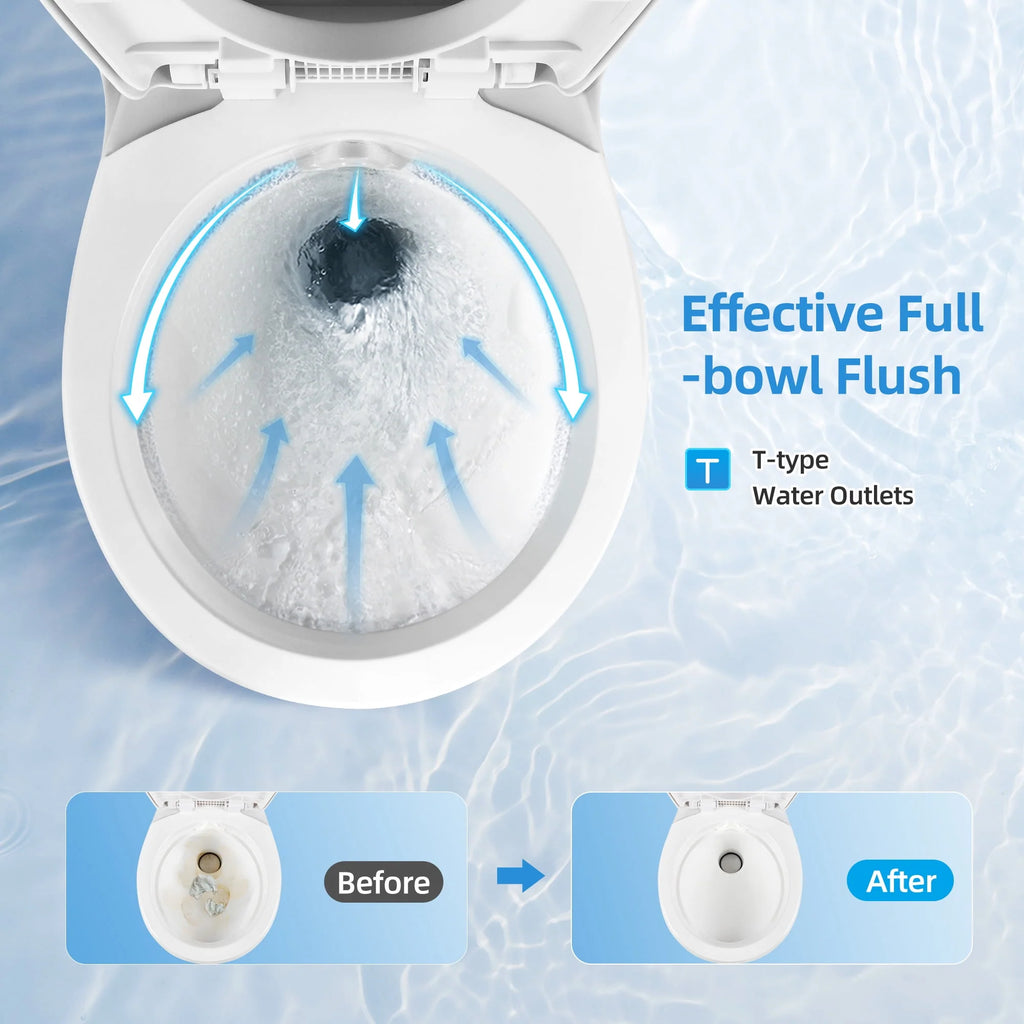 6.6 Gallon Gravity Flush Toilet with Hand Sprayer O40246
