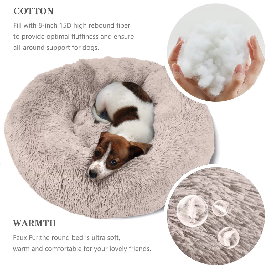 23in Washable Round Dog Bed M53158