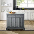 Gray Wood Kitchen Island G367