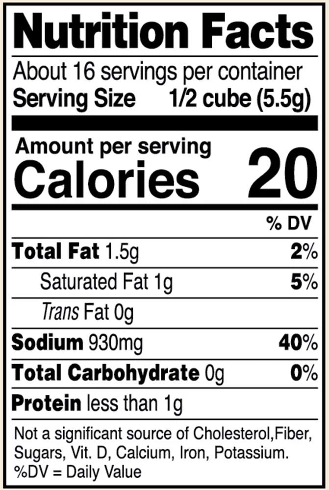 Bouillon Cubes 3.1 Ounce Pack of 12 E5084