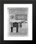 Plan, elevation and details of Doric temples in Greece 20x24 B73182