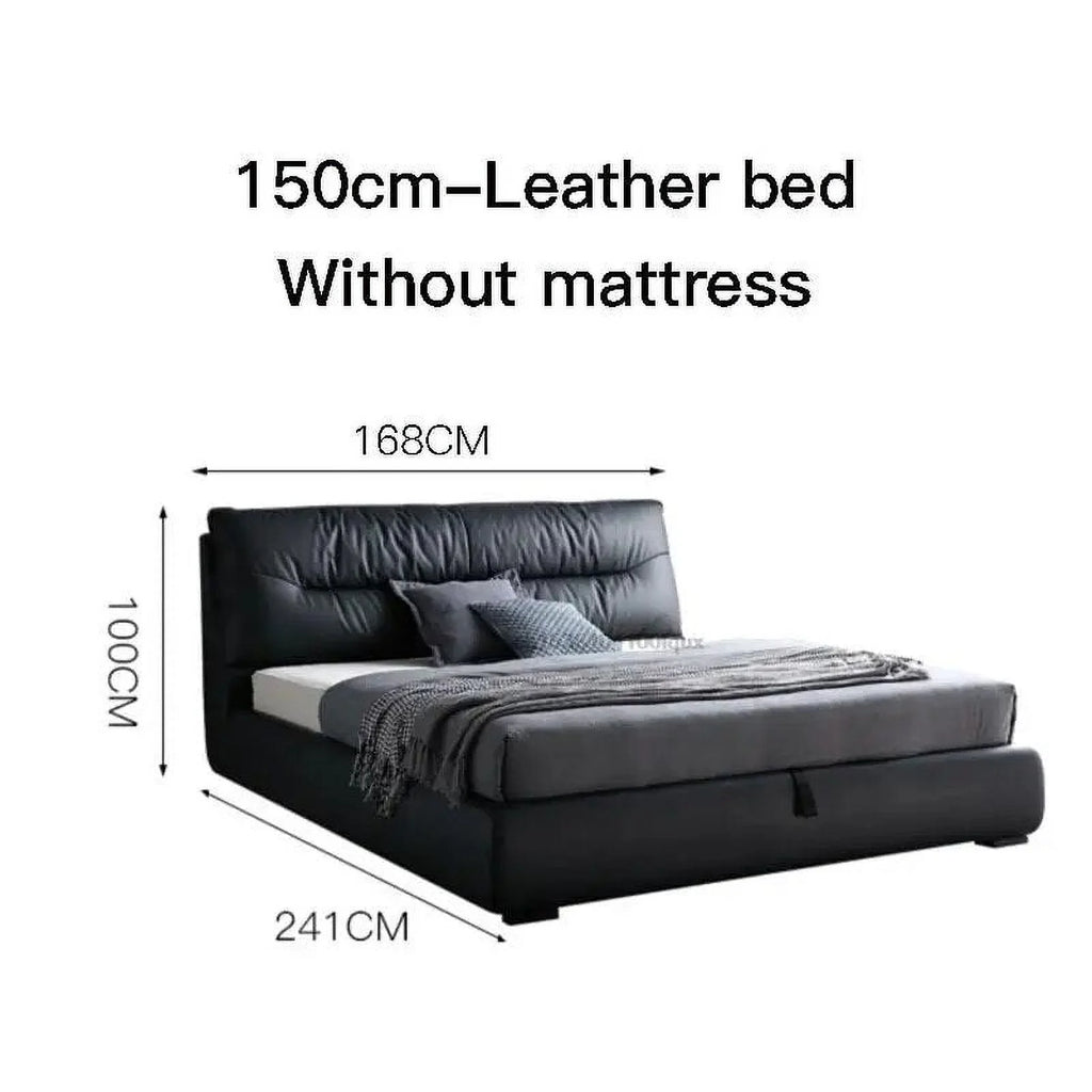 Leather Double Bed W69459