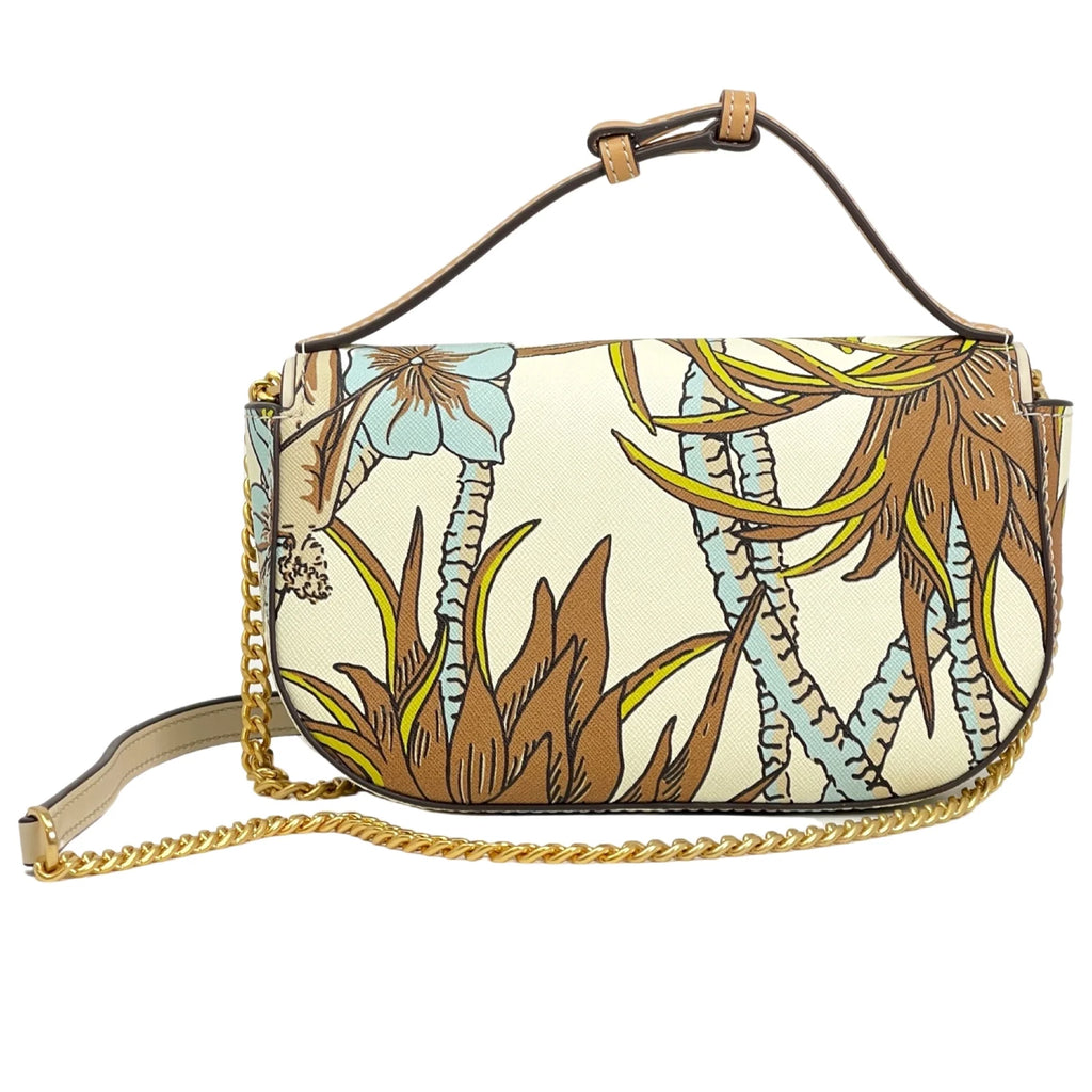 Printed Leather Top Handle Crossbody Bag P47402