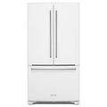 20 cu. ft. Counter Depth French Door Refrigerator in White F9613