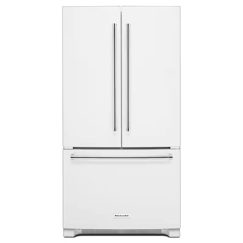 20 cu. ft. Counter Depth French Door Refrigerator in White F9613