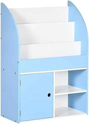 Blue Bookshelf with Cabinet P901