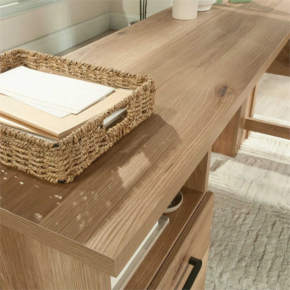 Engineered Wood L-Desk Q438463