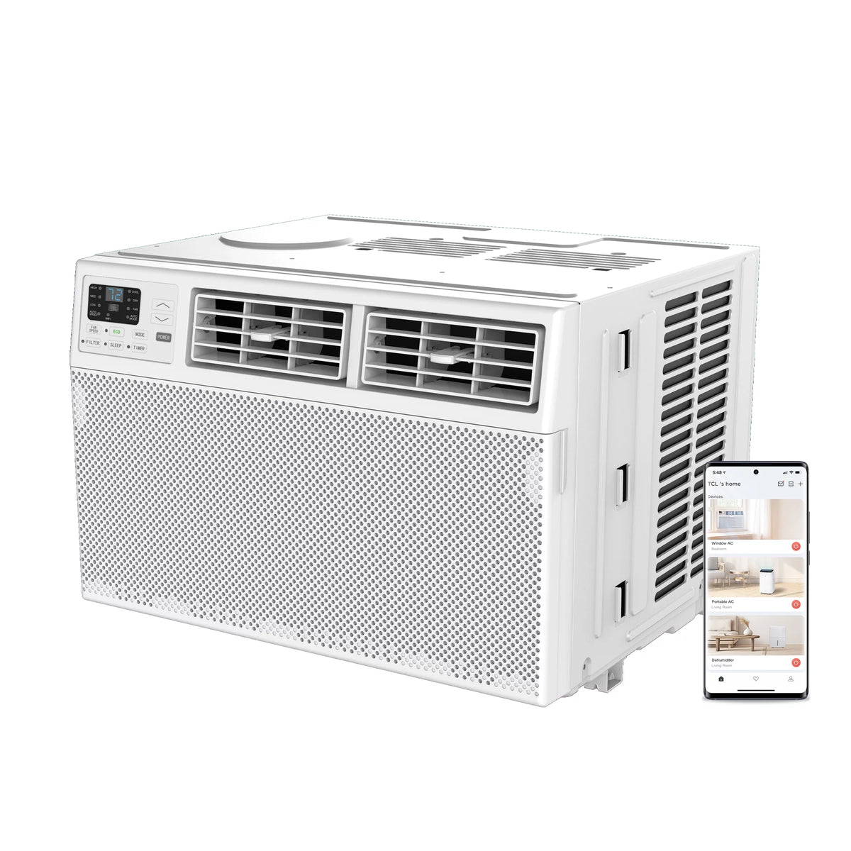 12,000 BTU Smart Window Air Conditioner, White J41067
