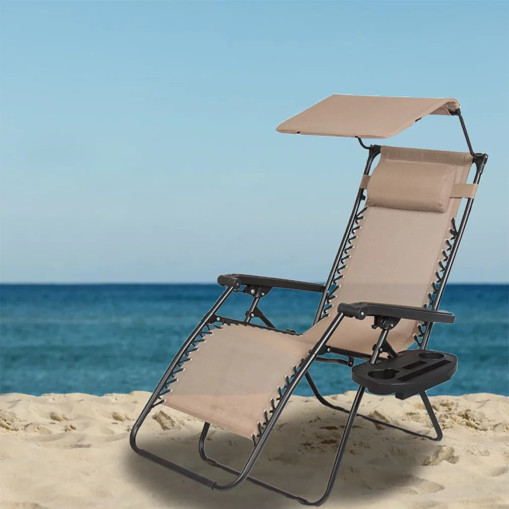 Zero Gravity Chair with Canopy Cup Holder Z4916