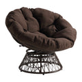 Brown Papasan Chair with Round Cushion S42415