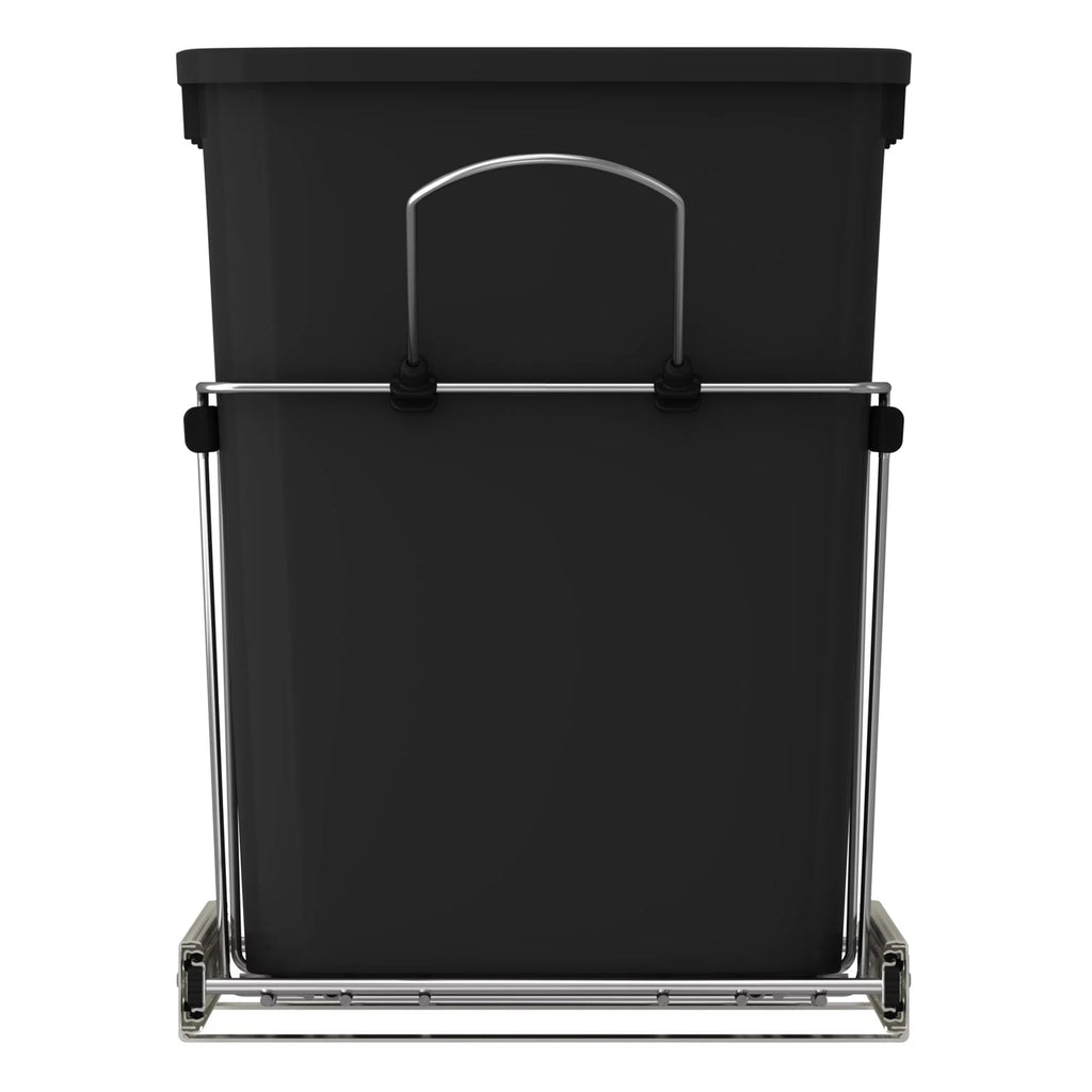 Black Pull Out Waste Containers W5539
