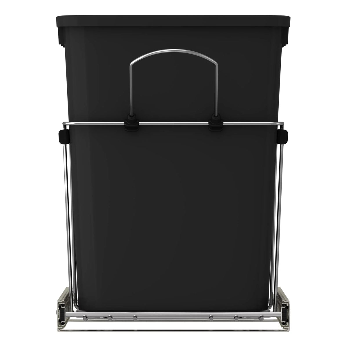 Black Pull Out Waste Containers W5539