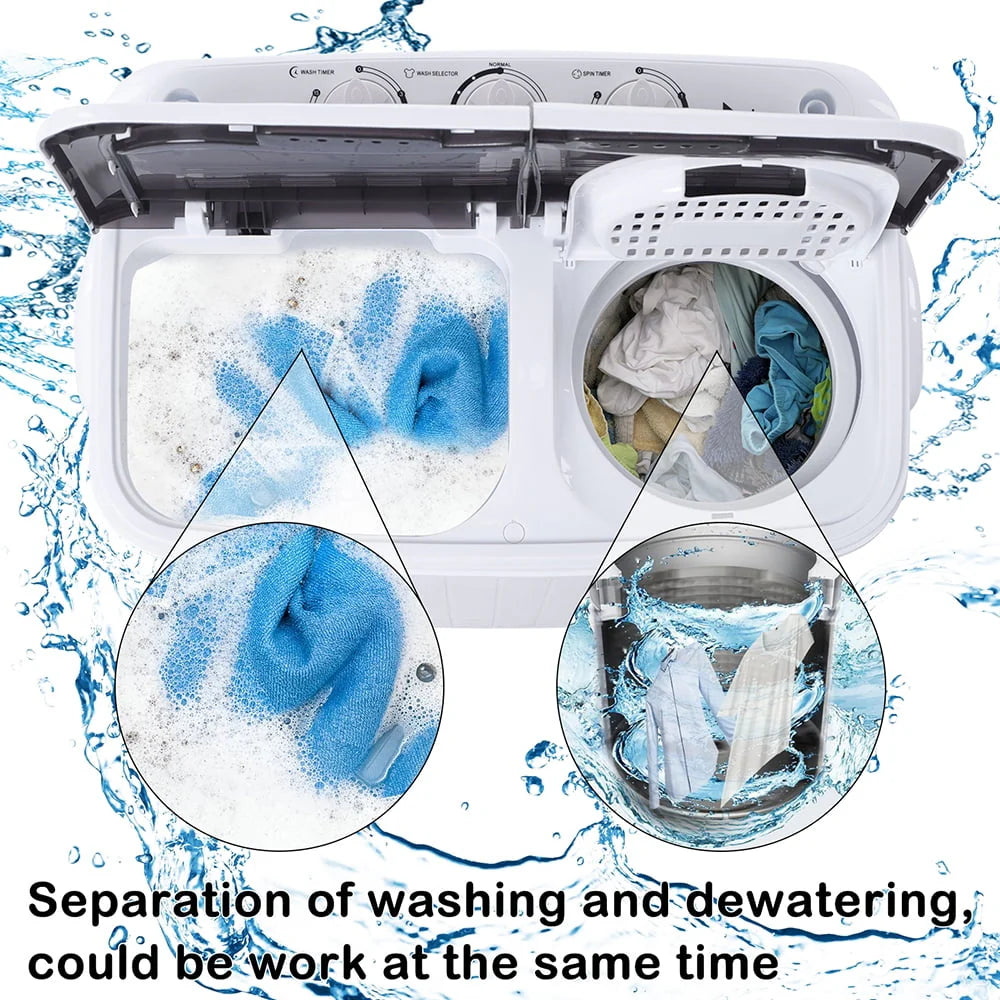 Portable Semi-Automatic Washer 14.3 lb Capacity D2415