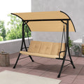3 Person Patio Swing Chair with Cushions and Canopy A904660