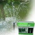 Solar Fountain Pump 52 GPH with Battery Back-Up and LED Lights P9937
