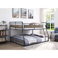 Full/Queen Bunk Bed Antique Oak Sandy Black Dark Bronze Z85408