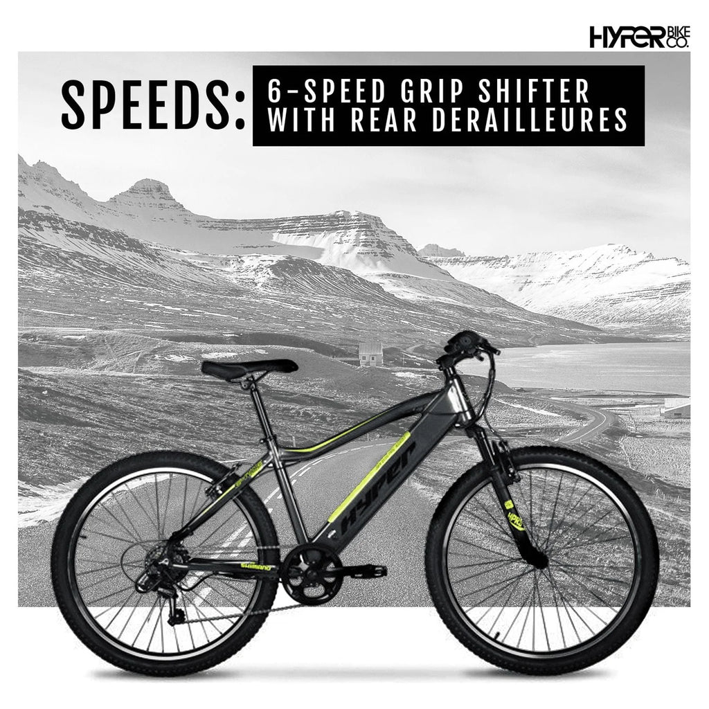 26 36V Electric Mountain Bike 250W Black I341924
