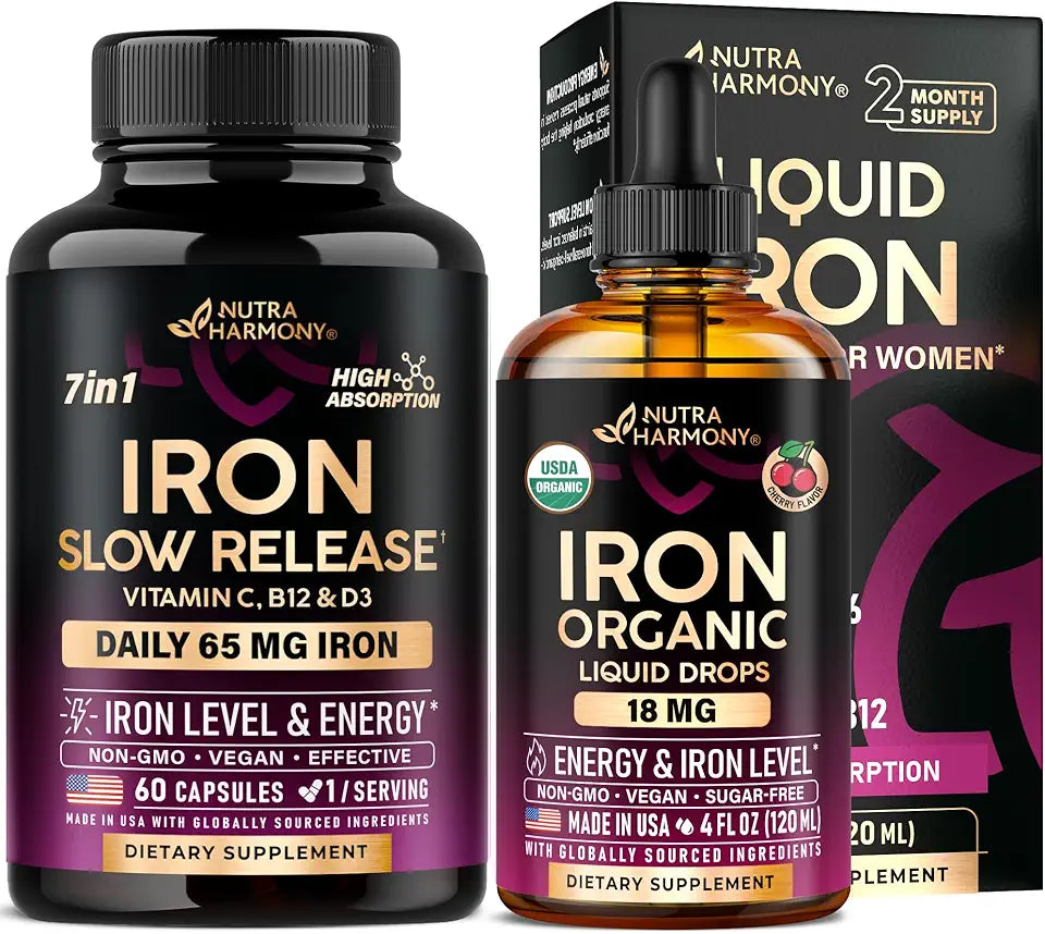 Iron Capsules & Organic Iron Drops Q322