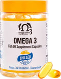 Omega 3 Fish Oil 600mg EPA & DHA Supplement 100 Count Y8726